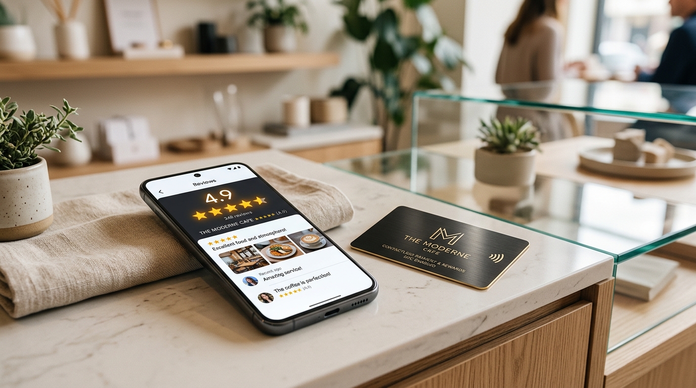 Como Multiplicar Avaliações 5 Estrelas no Google Meu Negócio em Segundos com NFC
